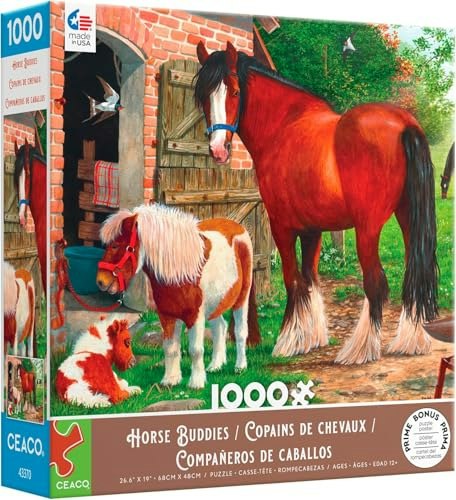 Ceaco Horse Buddies 1,000-Piece Jigsaw Puzzle: $8.30 Ceaco Horse Buddies 1,000-Piece Jigsaw Puzzle: $8.30