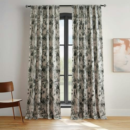 Half Price Drapes 50" x 108" Barcelona Velvet Room Darkening Curtain: $11.61 Half Price Drapes 50" x 108" Barcelona Velvet Room Darkening Curtain: $11.61
