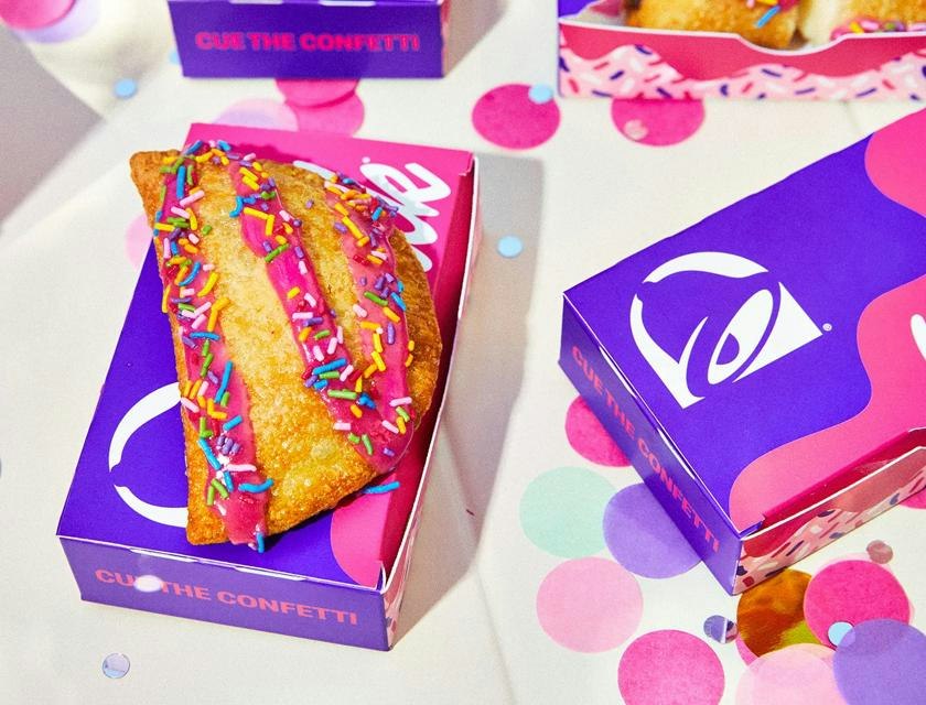 Taco Bell Milk Bar Birthday Cake Empanada: Free if it's your birthday Taco Bell Milk Bar Birthday Cake Empanada: Free if it's your birthday
