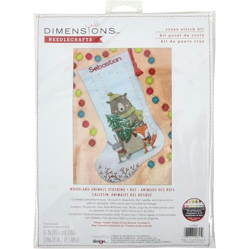 Dimensions Woodland Animals Counted Cross Stitch Stocking Kit: $22.59 Dimensions Woodland Animals Counted Cross Stitch Stocking Kit: $22.59