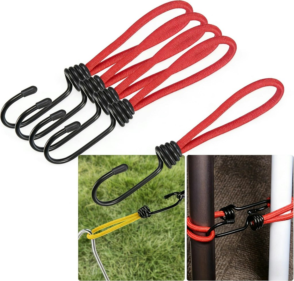 Heavy-Duty Elastic Bungee Rope 4-Pack: $3.28