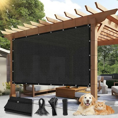 8x10-Foot Outdoor Sun Shade Cloth for $20 + free shipping w/ Prime