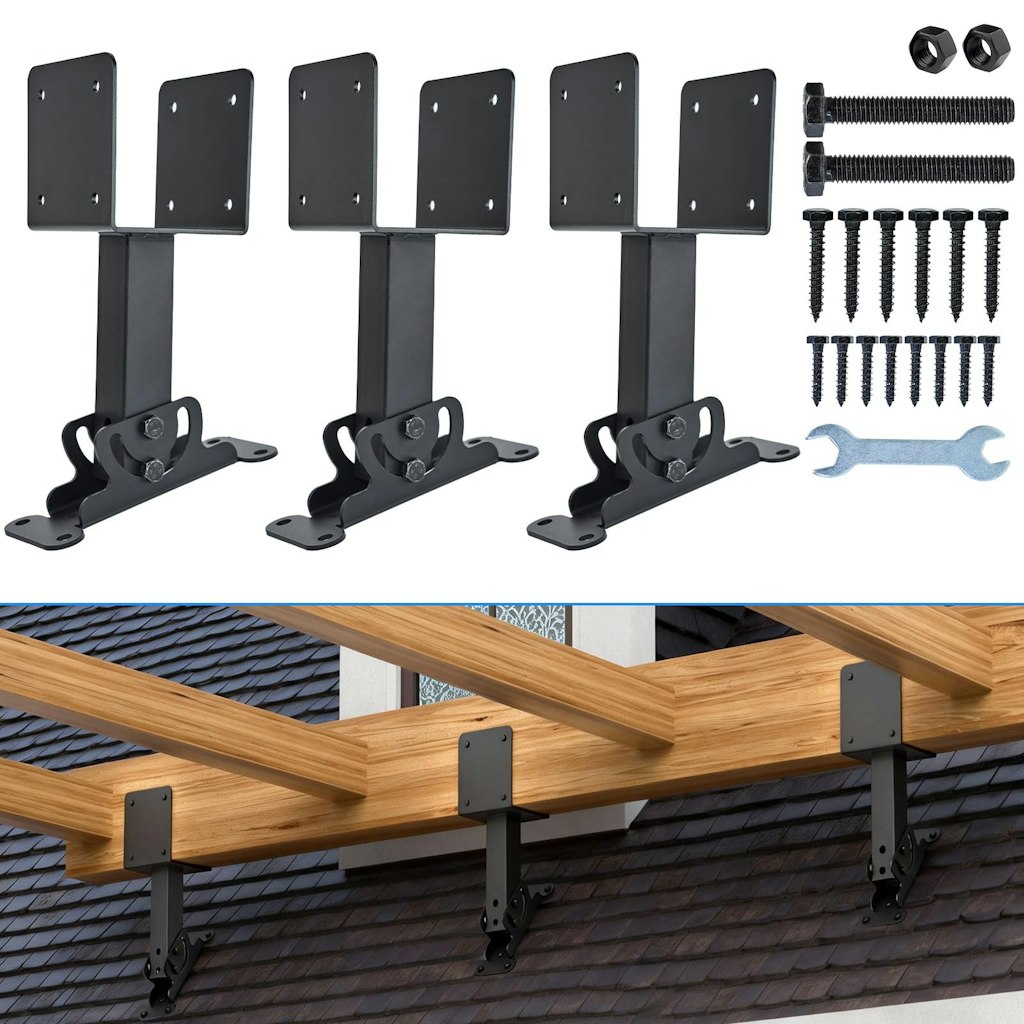 4x4-Foot Adjustable Roof Riser Brackets 3-Pack: $34
