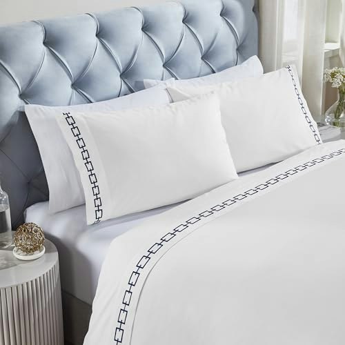 Superior Twin Size Embroidered Cotton Sheet Set: $33.32 Superior Twin Size Embroidered Cotton Sheet Set: $33.32