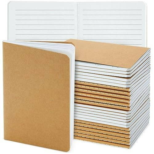 Paper Junkie 4" x 6" Kraft Paper Notebook 24-Pack: $21.99