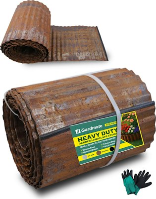 GardMate 20-Foot Corrugated Metal Garden Edging for $14 + free shipping w/ Prime
