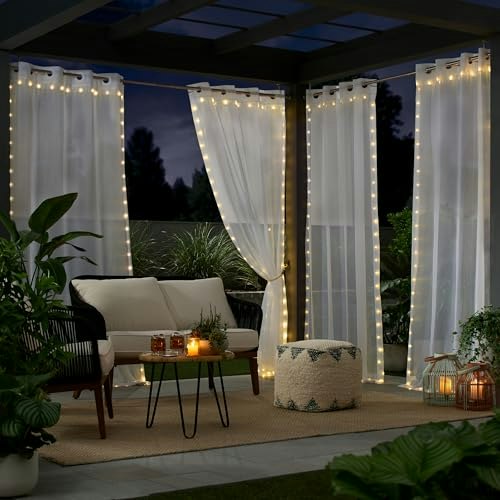 Eclipse Starlight Light Up 52" x 84" Sheer Grommet Curtain: $25.03 Eclipse Starlight Light Up 52" x 84" Sheer Grommet Curtain: $25.03