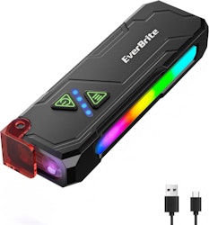 EverBrite Flat Rechargeable EDC Flashlight for $9 + free shipping w/ Prime