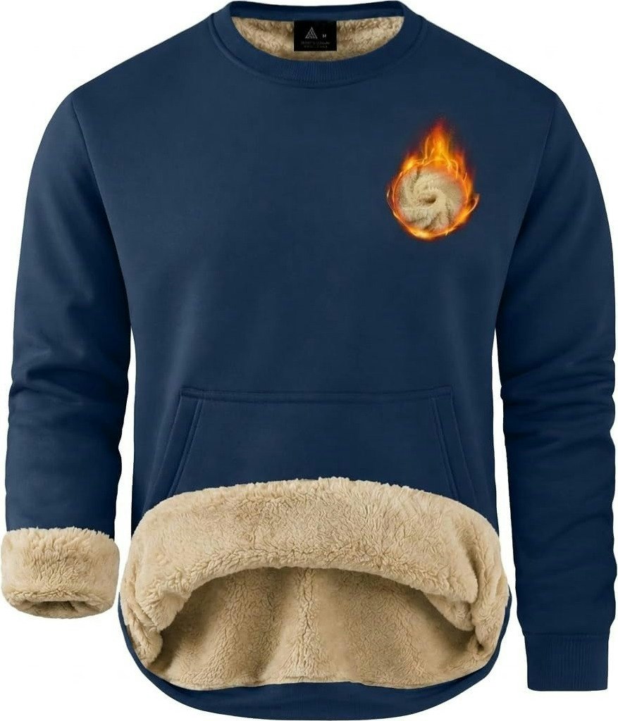 Men's Sherpa-Lined Sweatshirt: $30 Men's Sherpa-Lined Sweatshirt: $30