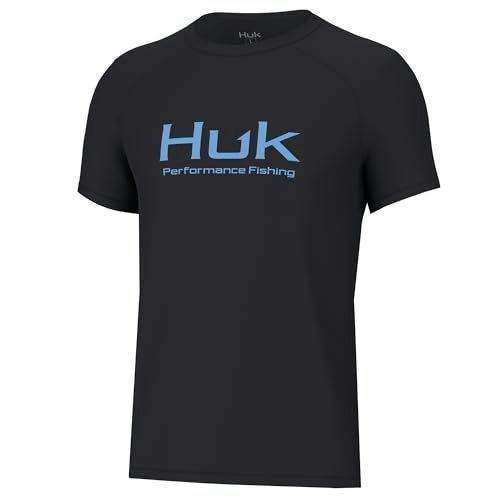 Huk Boys' Pursuit Solid Short Sleeve Fishing Shirt: $14 Huk Boys' Pursuit Solid Short Sleeve Fishing Shirt: $14