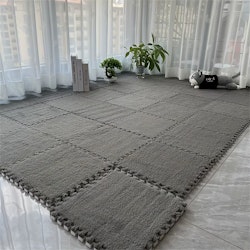 11.8" Interlocking Carpet Tiles 12-Pack for $15 + free shipping
