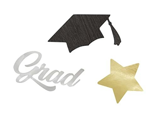 Stars & Caps Graduation Jumbo Foil Confetti 0.5-oz.: $4.29 Stars & Caps Graduation Jumbo Foil Confetti 0.5-oz.: $4.29