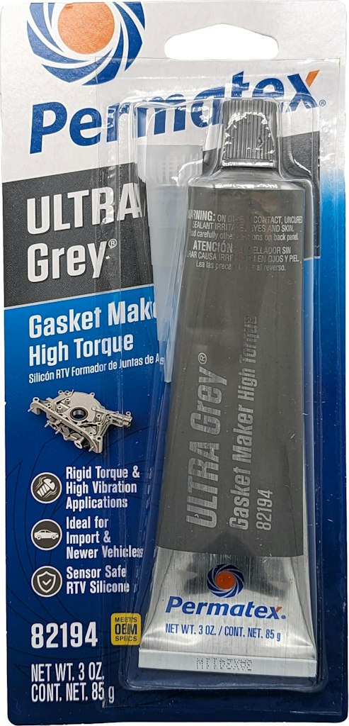 Permatex Ultra Grey Rigid High-Torque RTV Silicone Gasket Maker: $7.17