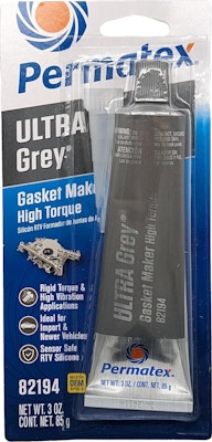 Permatex Ultra Grey Rigid High-Torque RTV Silicone Gasket Maker for $7 + free shipping w/ Prime
