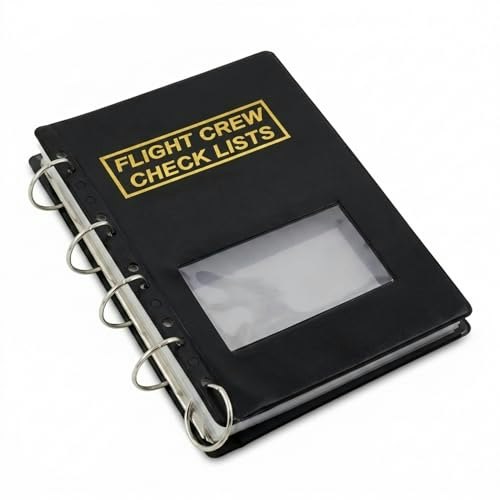 Performore Pilot Checklist Binder 8x5-Inch 25-Protector 5-Ring: $24.99 Performore Pilot Checklist Binder 8x5-Inch 25-Protector 5-Ring: $24.99