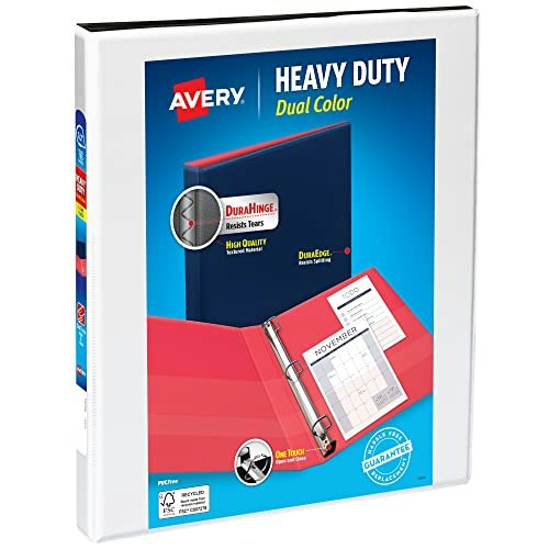 Avery 1/2" Slant Ring Dual Color Binder: $4.91
