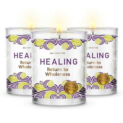 Magnificent 101 Healing Glass Candles 3-Pack: $15.99 Magnificent 101 Healing Glass Candles 3-Pack: $15.99