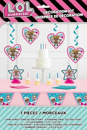 LOL Surprise Party Decor Kit 7-Piece Set: $7.84 LOL Surprise Party Decor Kit 7-Piece Set: $7.84