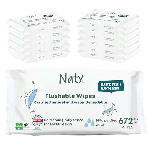 Naty Flushable Baby Wipes 12-Pack: $41.44 Naty Flushable Baby Wipes 12-Pack: $41.44