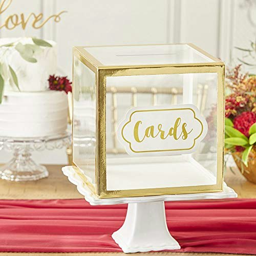 Kate Aspen Gold Frame Acrylic Gift Card Box: $17.54 Kate Aspen Gold Frame Acrylic Gift Card Box: $17.54