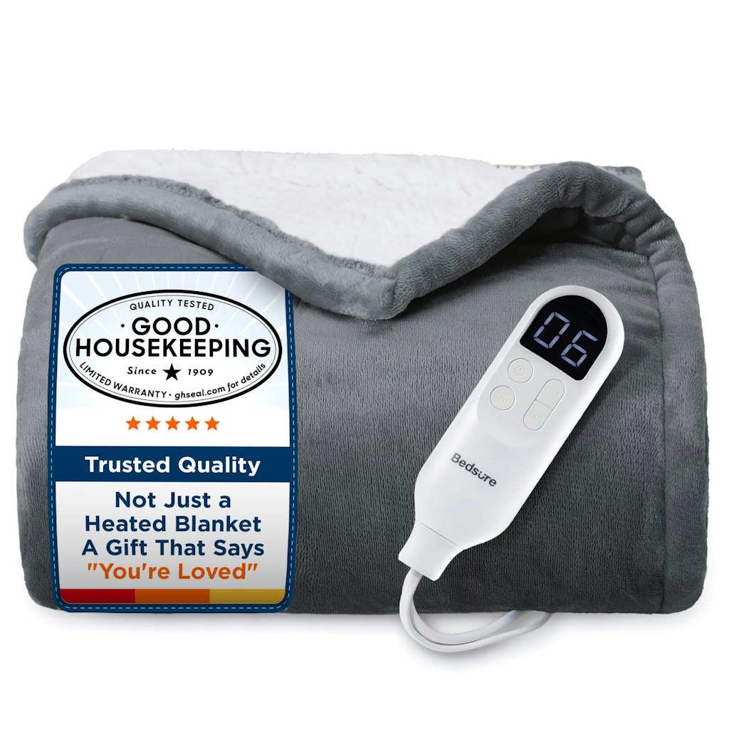 Bedsure 50" x 60" Heated Throw Blanket: $37 w/ Prime