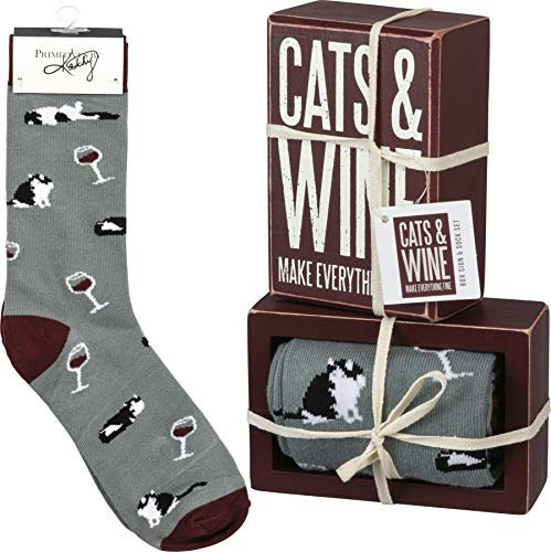 Primitives by Kathy Cats & Wine Gift Socks: $12.34 Primitives by Kathy Cats & Wine Gift Socks: $12.34