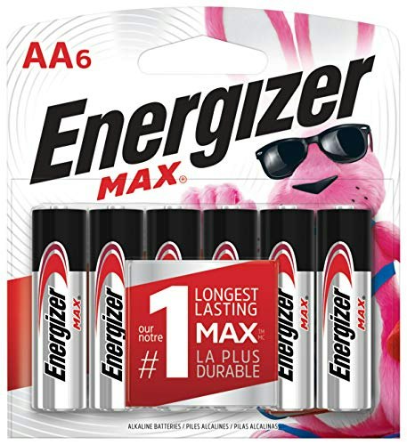 Energizer Max AA Batteries 6-Pack: $12.43 Energizer Max AA Batteries 6-Pack: $12.43
