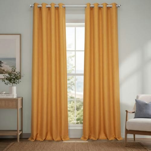 Half Price Drapes Grommet Linen Room Darkening Curtain 108-Inch Panel: $18.45 Half Price Drapes Grommet Linen Room Darkening Curtain 108-Inch Panel: $18.45
