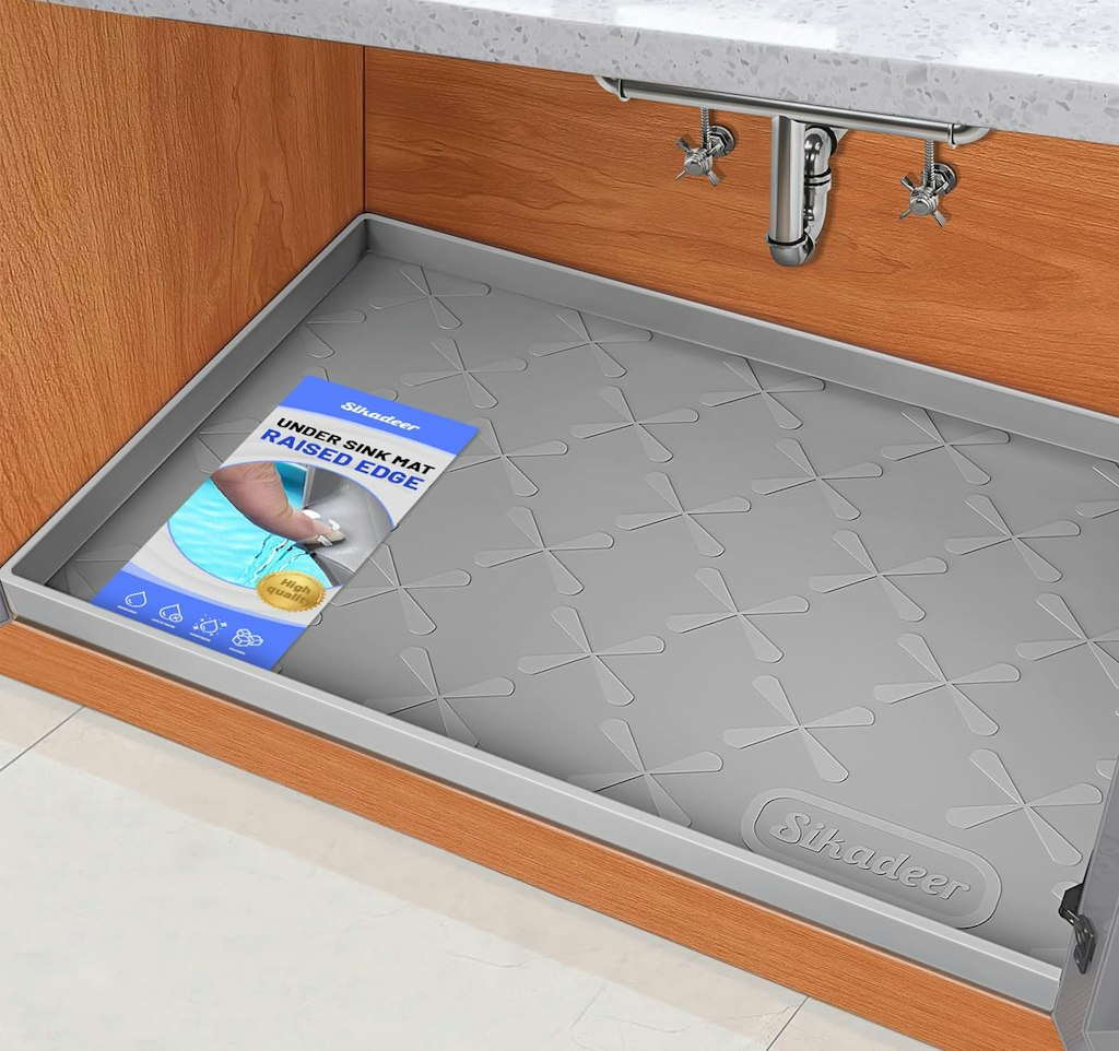 34" x 22" Waterproof Under Sink Mat: $14