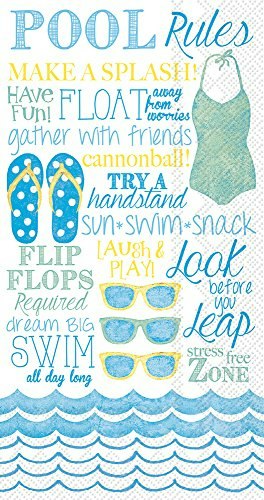 Celebrate the Home 3-Ply Pool Rules Paper Napkins 20-Count: $6.07 Celebrate the Home 3-Ply Pool Rules Paper Napkins 20-Count: $6.07