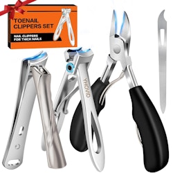 4-in-1 Toe Nail Clippers for Thick Nails for $9 + free shipping w/ Prime