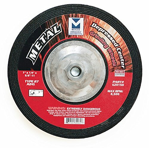 Mercer Industries 7" x 1/4" Depressed Center Grinding Wheel 10-Pack: $42.15 Mercer Industries 7" x 1/4" Depressed Center Grinding Wheel 10-Pack: $42.15
