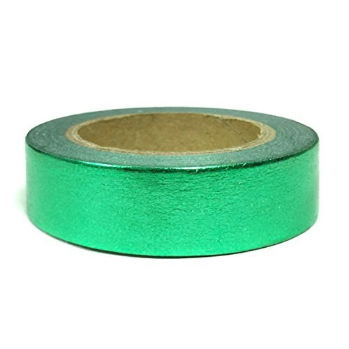 Wrapables Colorful Metallic Green Washi Masking Tape: $6.47 Wrapables Colorful Metallic Green Washi Masking Tape: $6.47