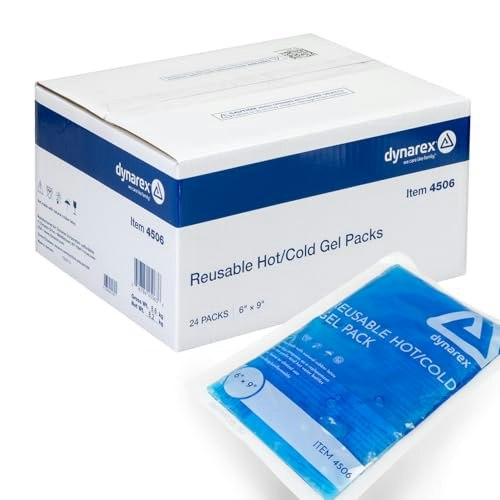 Dynarex 6" x 9" Reusable Hot and Cold Gel Pack 24-Pack: $45.49