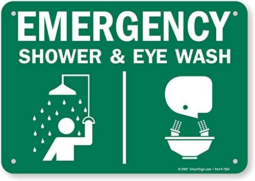 SmartSign Emergency Shower and Eye Wash Plastic Sign: $8.27 SmartSign Emergency Shower and Eye Wash Plastic Sign: $8.27
