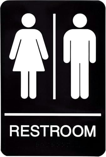 Headline Sign 6" x 9" Women and Men's Restroom ADA Sign: $5.30 Headline Sign 6" x 9" Women and Men's Restroom ADA Sign: $5.30