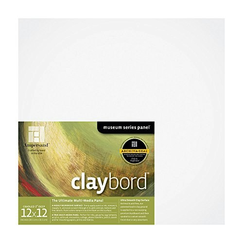Ampersand 12"x12" 2-inch Cradled Claybord Painting Panel: $44.63 Ampersand 12"x12" 2-inch Cradled Claybord Painting Panel: $44.63