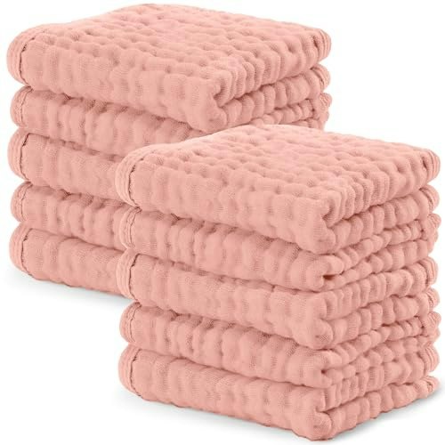 Comfy Cubs Muslin Baby Washcloths 10-Pack: $16.98