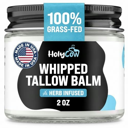 HolyCow Grass Fed Beef Tallow for Skin with Jojoba Oil 2-Ounce Jar: $24.99 HolyCow Grass Fed Beef Tallow for Skin with Jojoba Oil 2-Ounce Jar: $24.99