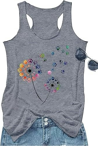Women's Vintage Graphic Racerback Tank Top: $14.44