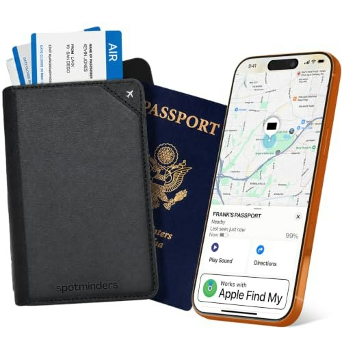 Spotminders Apple MFi Certified Trackable Passport Holder: $59.47 Spotminders Apple MFi Certified Trackable Passport Holder: $59.47