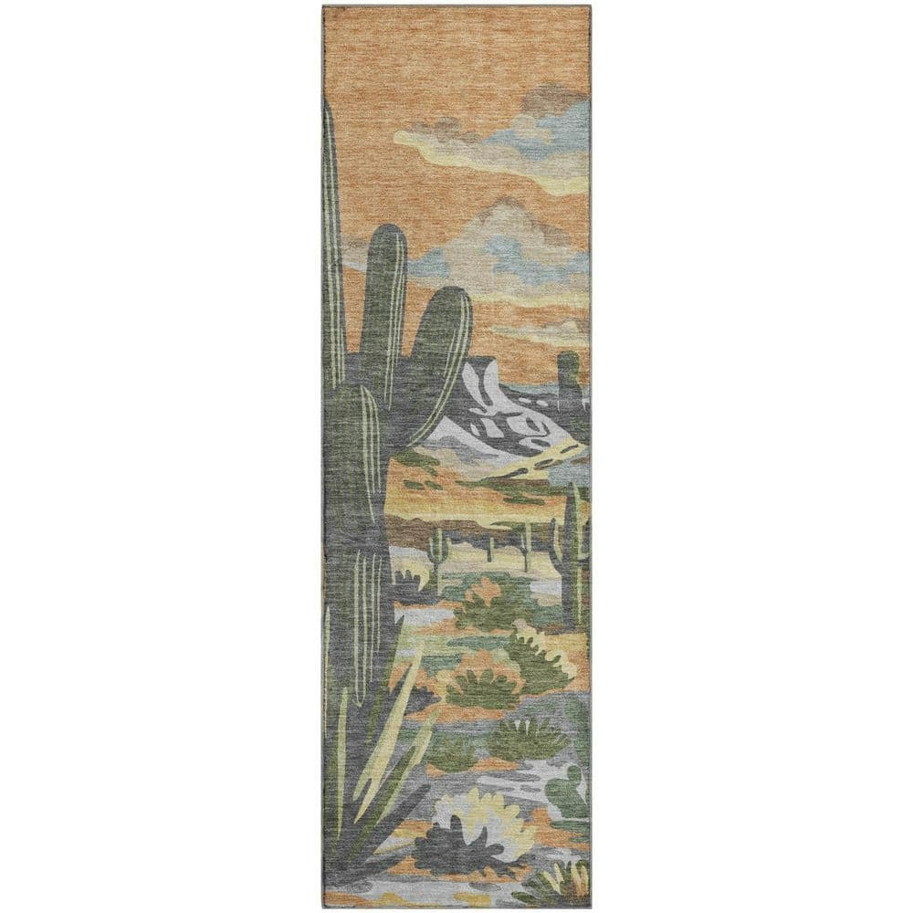 Mayfield 2' x 7' Abstract Machine Washable Runner Rug: $97.58 Mayfield 2' x 7' Abstract Machine Washable Runner Rug: $97.58