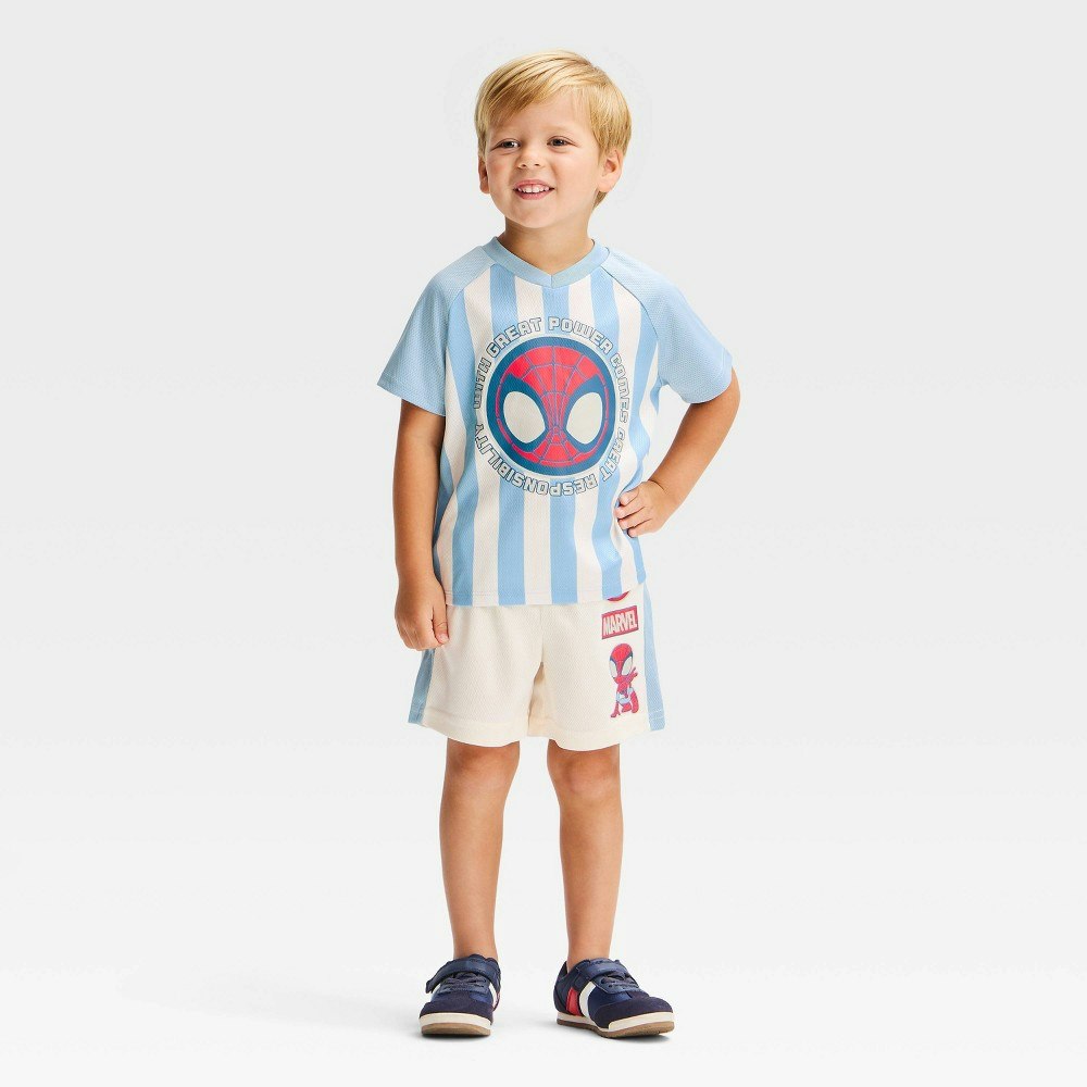 Toddler Boys' Disney Spidey Soccer Jersey and Short Set: $20 Toddler Boys' Disney Spidey Soccer Jersey and Short Set: $20