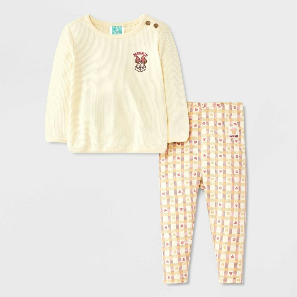 Baby Girls' Disney Minnie Mouse Sweatshirt and Legging Set: $14 Baby Girls' Disney Minnie Mouse Sweatshirt and Legging Set: $14