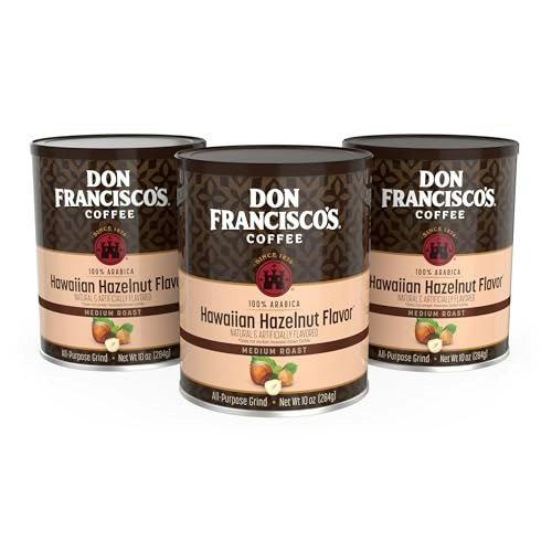 Don Francisco's Hawaiian Hazelnut Medium Roast Ground Coffee 10-oz 3-Pack: $23.06 Don Francisco's Hawaiian Hazelnut Medium Roast Ground Coffee 10-oz 3-Pack: $23.06