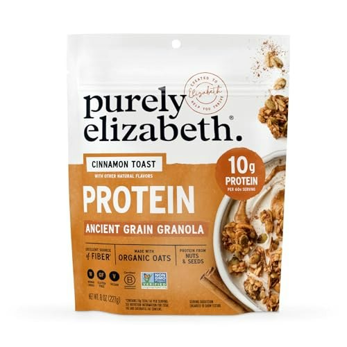 Purely Elizabeth Cinnamon Toast Protein Granola 8-oz. Bag: $5.32 Purely Elizabeth Cinnamon Toast Protein Granola 8-oz. Bag: $5.32