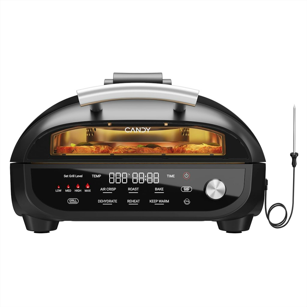 Candy 7-in-1 Indoor Grill & Air Fryer w/ Ceramic Accessories: $70