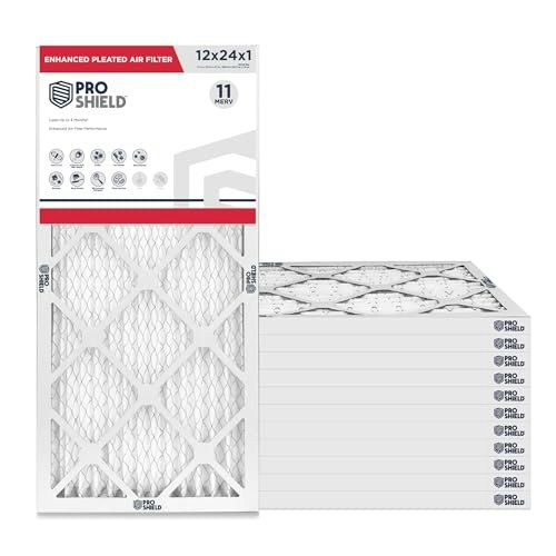 ProShield 12x24x1 MERV 11 Pleated HVAC Air Filter 6-Pack: $49.06 ProShield 12x24x1 MERV 11 Pleated HVAC Air Filter 6-Pack: $49.06