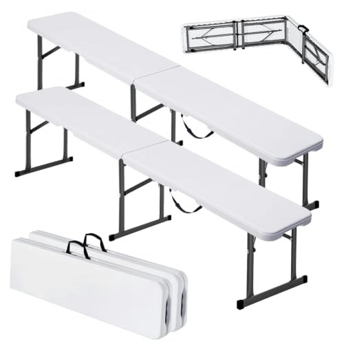 Vevor 6-Foot Portable Folding Bench 2-Pack: $58.76 Vevor 6-Foot Portable Folding Bench 2-Pack: $58.76