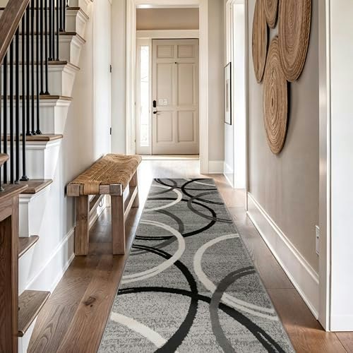 Rugshop 2'7" x 12' Wavy Circles Runner Rug: $87.30 Rugshop 2'7" x 12' Wavy Circles Runner Rug: $87.30